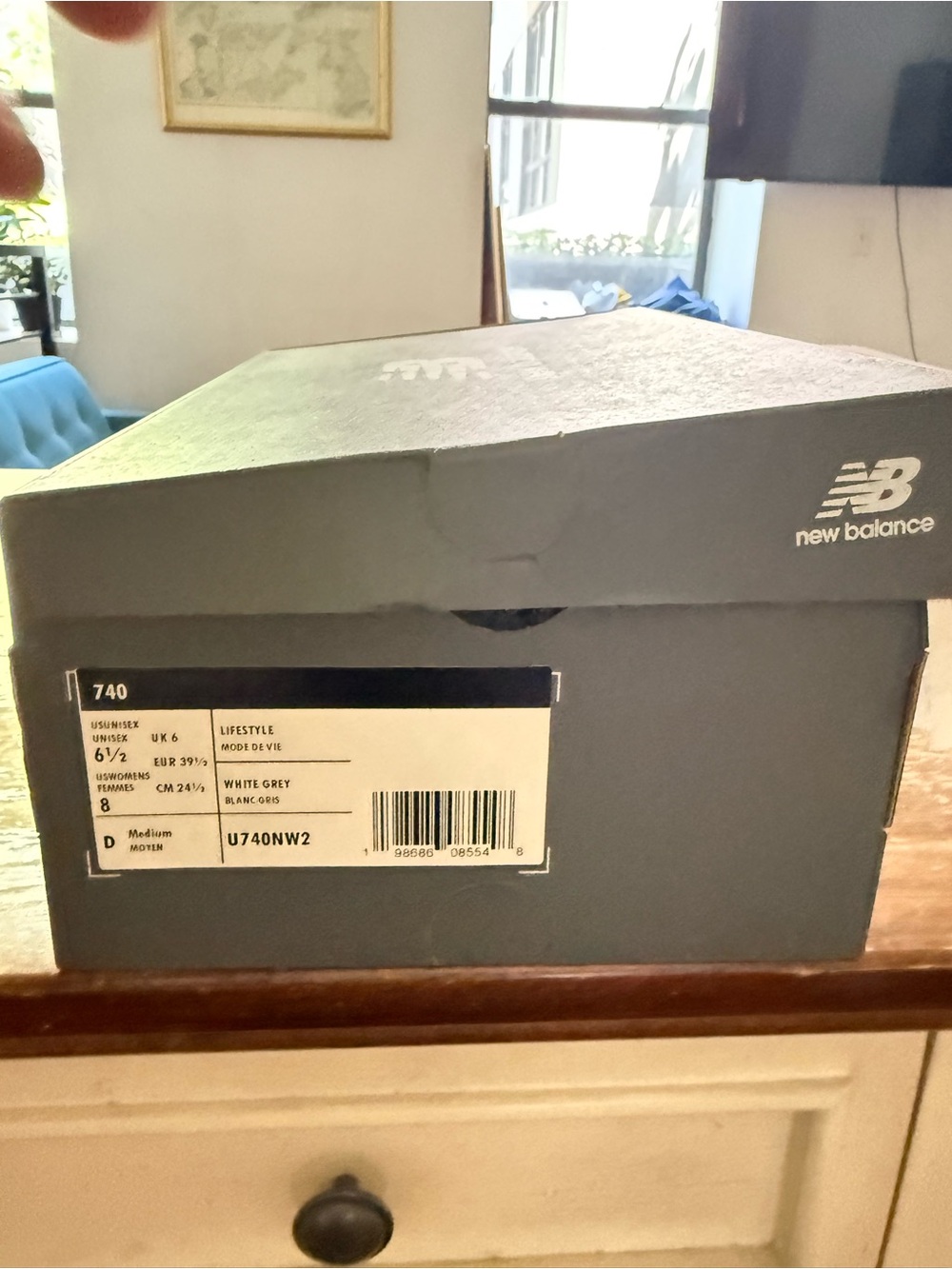 New Balance Gray and Black Mesh Running Sneakers - Picture 11 of 11
